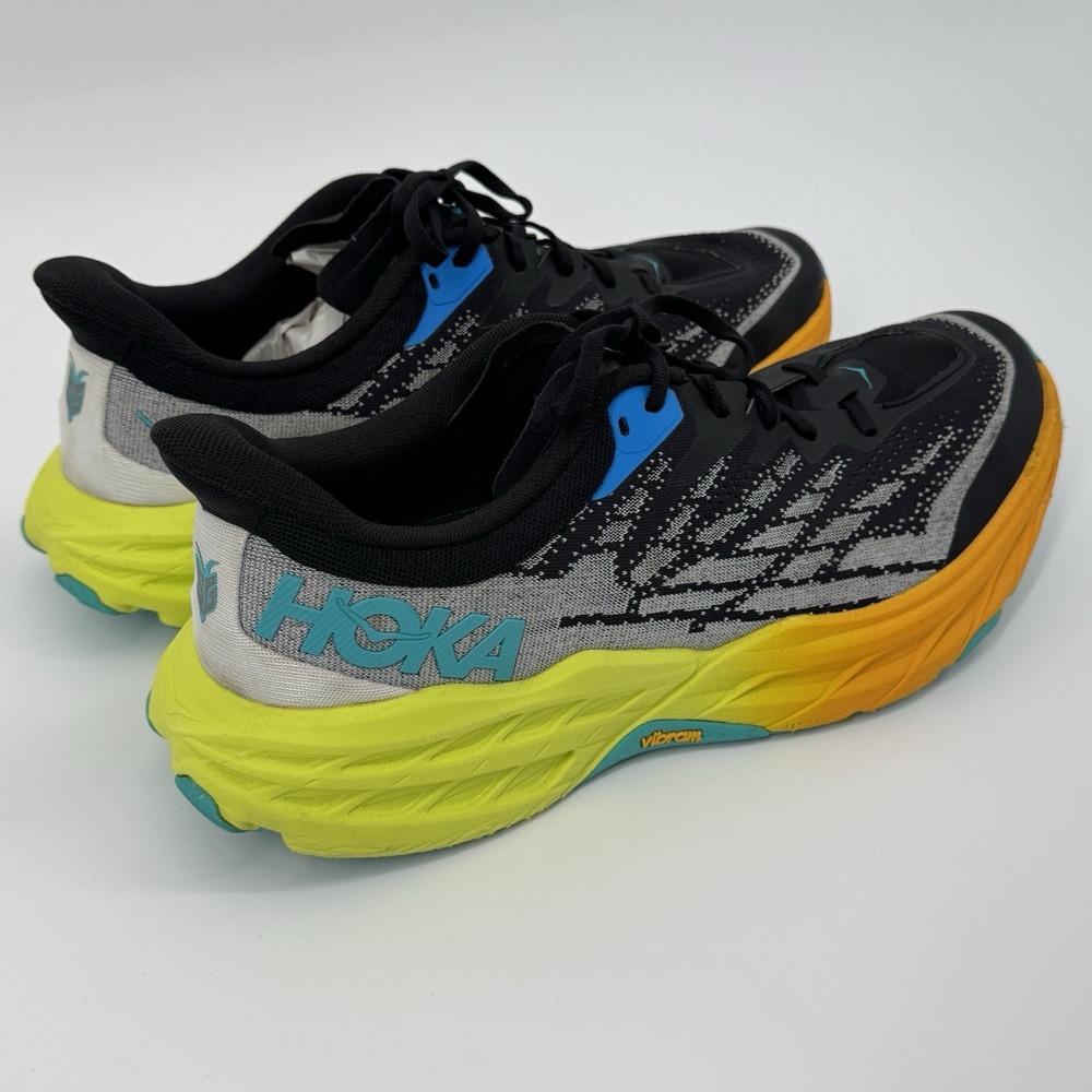 HOKA One One Speedgoat 5 Trail Running Shoes Men's 12.5 D Vibram Megagrip Hiking